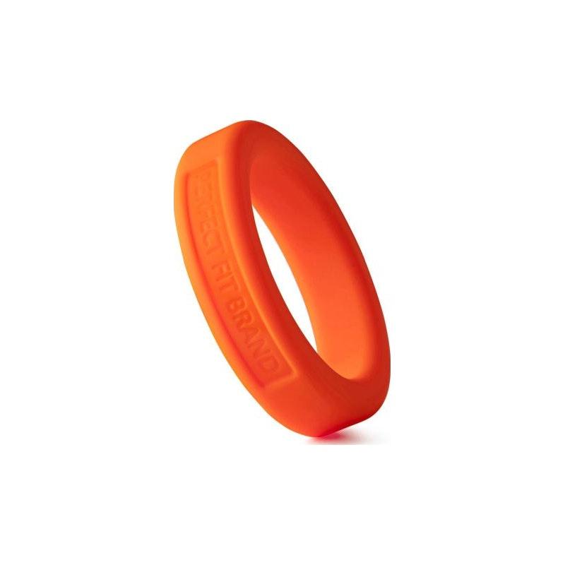 Classic Silicone Medium Stretch Penis Ring 36mm Orange - Adult Toys