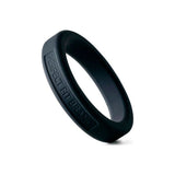 Classic Silicone Medium Stretch Penis Ring 44mm Black - Adult Toys