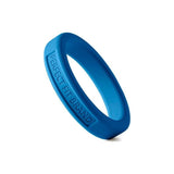 Classic Silicone Medium Stretch Penis Ring 44mm Blue - Adult Toys