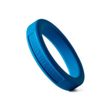 Classic Silicone Medium Stretch Penis Ring 44mm Blue - Adult Toys