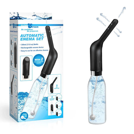CleanStream Automatic Enema Set - Rechargeable Douche - Naughty by Nature Adult Store
