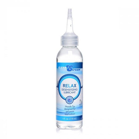 CleanStream Relax Desensitising Lubricant with Nozzle Tip - 118 ml Bottle - Naughty by Nature Adult Store