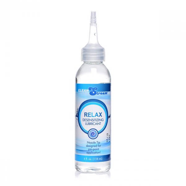 CleanStream Relax Desensitising Lubricant with Nozzle Tip - 118 ml Bottle - Naughty by Nature Adult Store