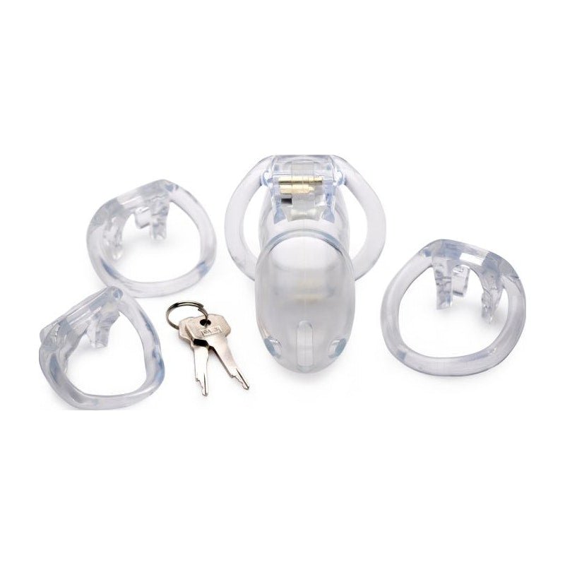Clear Captor Chastity Cage Large - Adult Toys