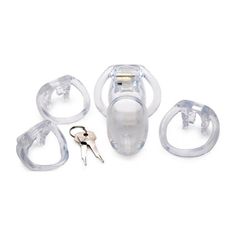 Clear Captor Chastity Cage Large - Adult Toys