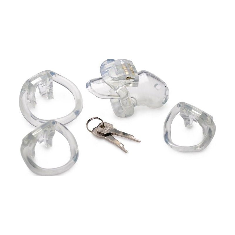 Clear Captor Chastity Cage Small - Adult Toys