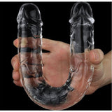 Clear Double Dildo 12in - Naughty by Nature Adult Store