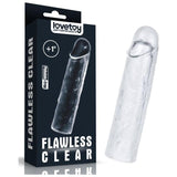 Clear Penis Extender Sleeve Plus 1in - Naughty by Nature Adult Store