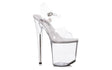 Clear Platform Sandal 8in - Lingerie