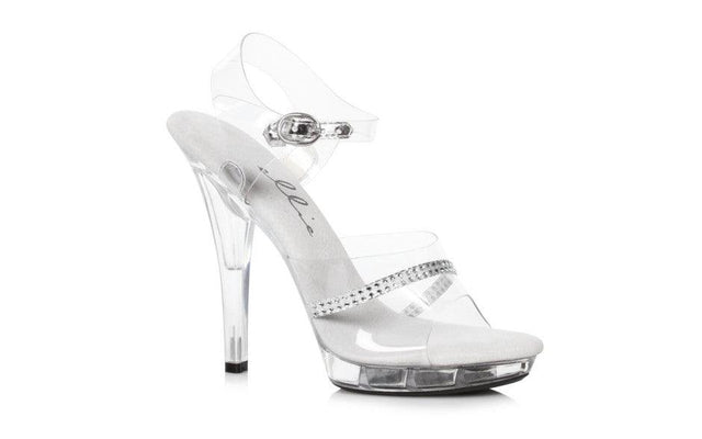 Clear Rhinestone Sandal 5in - Lingerie