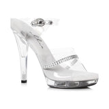 Clear Rhinestone Sandal 5in - Lingerie
