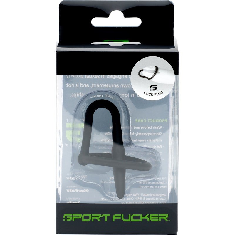 Cock Plug By Sport Fucker Black - Adult Toys