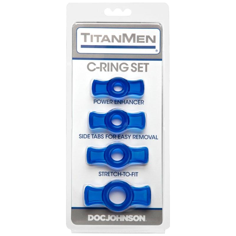 Cock Ring Set Blue - Naughty by Nature Adult Store