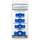 Cock Ring Set Blue - Naughty by Nature Adult Store