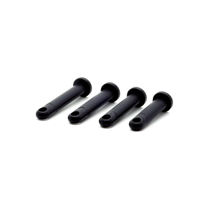 Cockcage Locking Pins Black 4 Pc - Adult Toys