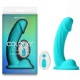 Colours Curve - Vibrating 6'' Dildo - Vibrating with Wireless Remote - DONGS