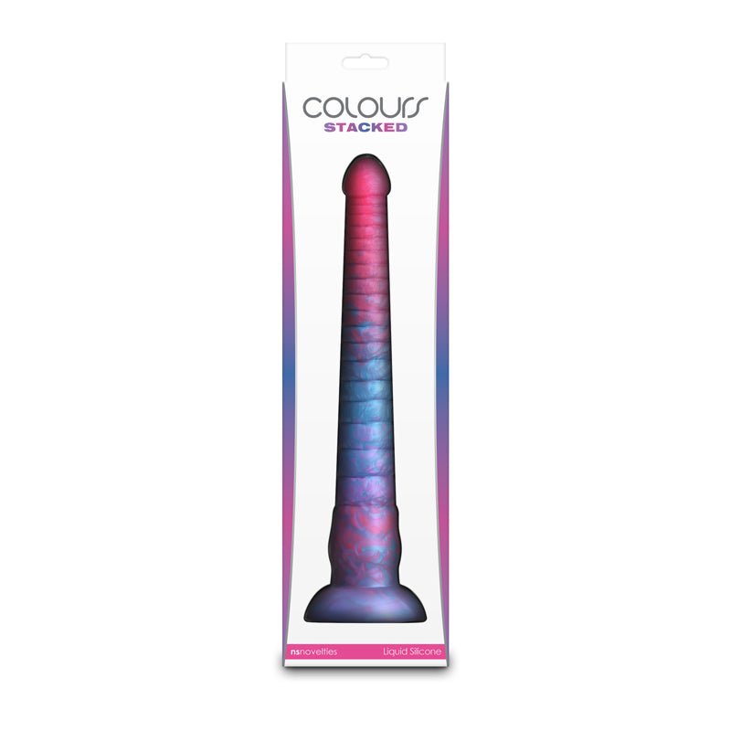 Colours Stacked - 12'' Dildo Pink/Blue Fantasy Dildo - DONGS
