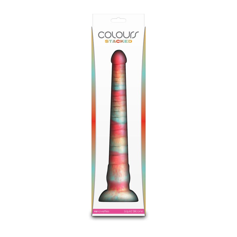 Colours Stacked - 12'' Dildo Red/Gold 30.6 cm Fantasy Dildo - DONGS