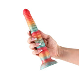 Colours Stacked - 9'' Dildo Red/Gold 23 cm Fantasy Dildo - DONGS