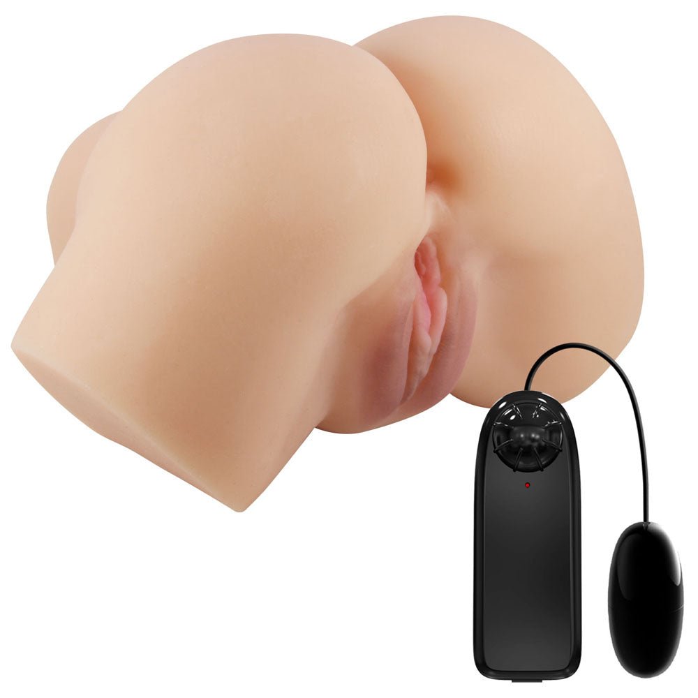 Crazy Bull Hailey Vibrating Doggy Torso - Dual Entry TPR Masturbator - MASTURBATORS