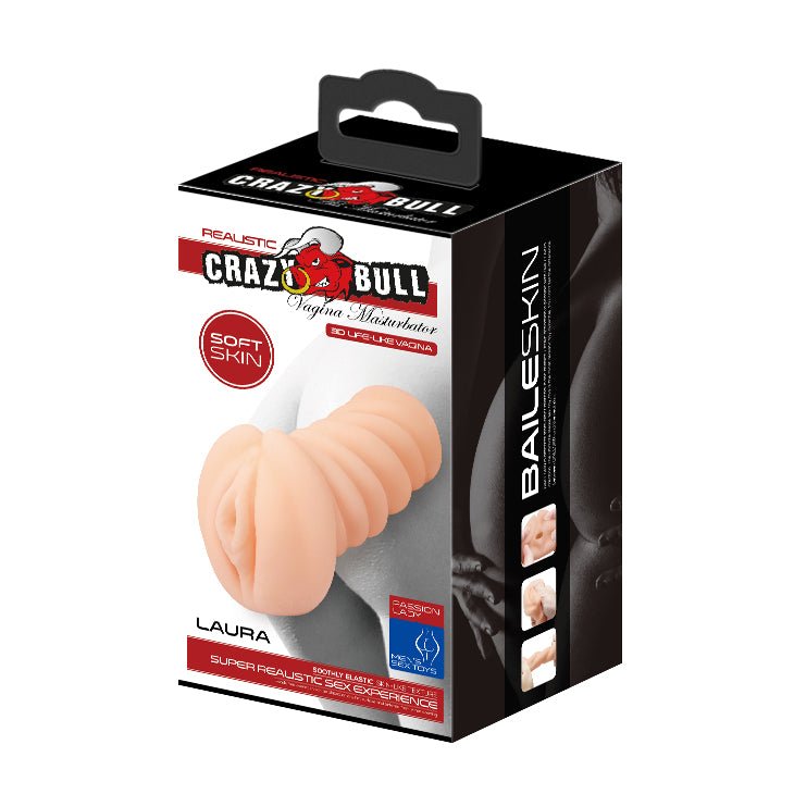 CRAZY BULL LAURA Vagina Stroker - MASTURBATORS - Naughty by Nature Adult Store