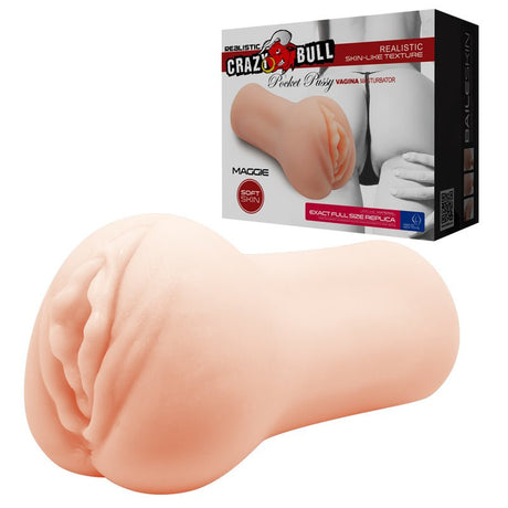 CRAZY BULL MAGGIE Vagina Stroker - Flesh - MASTURBATORS - Naughty by Nature Adult Store
