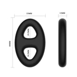 CRAZY BULL Oval Cock & Ball Ring - Black Cock & Ball Ring - COCK RINGS - Naughty by Nature Adult Store