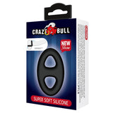 CRAZY BULL Oval Cock & Ball Ring - Black Cock & Ball Ring - COCK RINGS - Naughty by Nature Adult Store
