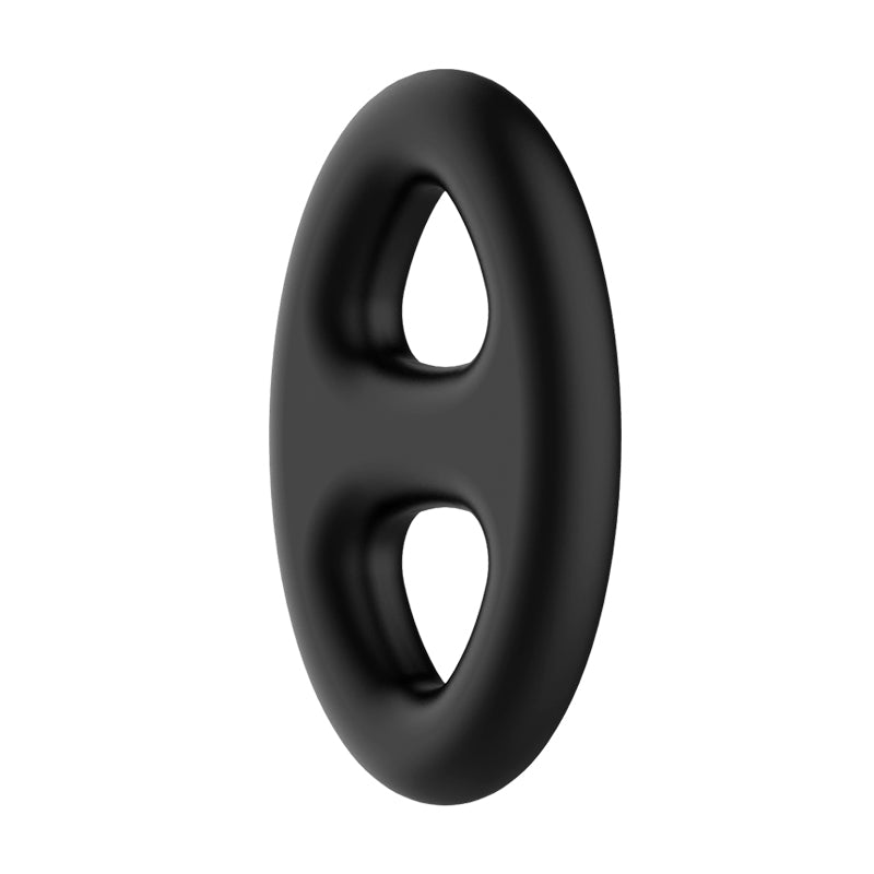 CRAZY BULL Oval Cock & Ball Ring - Black Cock & Ball Ring - COCK RINGS - Naughty by Nature Adult Store