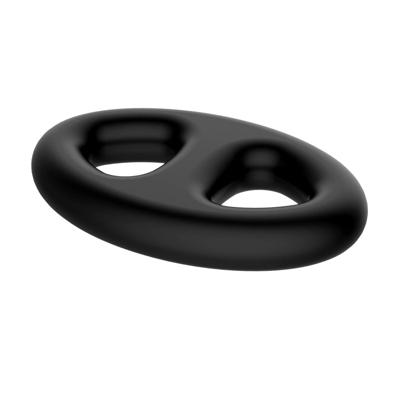 CRAZY BULL Oval Cock & Ball Ring - Black Cock & Ball Ring - COCK RINGS - Naughty by Nature Adult Store