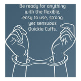 CreativeC Quickie Cuffs – Black Silicone Bondage Handcuffs (Medium) - Adult Toys