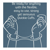 CreativeC Quickie Cuffs – Black Silicone Bondage Handcuffs (Medium) - Adult Toys
