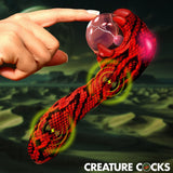 Creature Cocks Cobra Red 18.5 cm Fantasy Plasma Vibrator - VIBRATORS