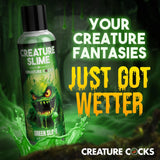 Creature Slime by Creature Cocks - Green Slime - Green Water Based Lubricant - 118 ml Bottle - LOTIONS & LUBES