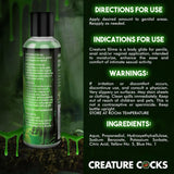 Creature Slime by Creature Cocks - Green Slime - Green Water Based Lubricant - 118 ml Bottle - LOTIONS & LUBES