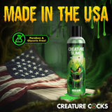 Creature Slime by Creature Cocks - Green Slime - Green Water Based Lubricant - 237 ml Bottle - LOTIONS & LUBES