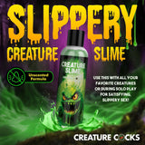 Creature Slime by Creature Cocks - Green Slime - Green Water Based Lubricant - 237 ml Bottle - LOTIONS & LUBES