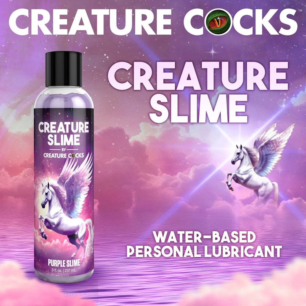 Creature Slime by Creature Cocks - Purple Slime - Purple Water Based Lubricant - 237 ml Bottle - LOTIONS & LUBES