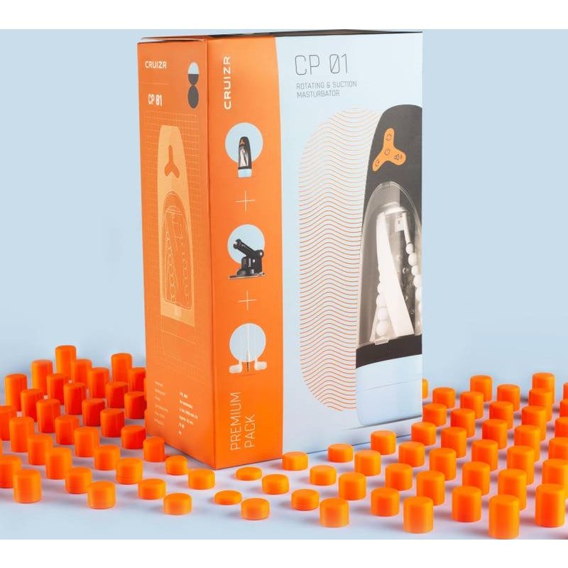 Cruizr Rotating And Sucking Automatic Masturbator w Holder - Adult Toys