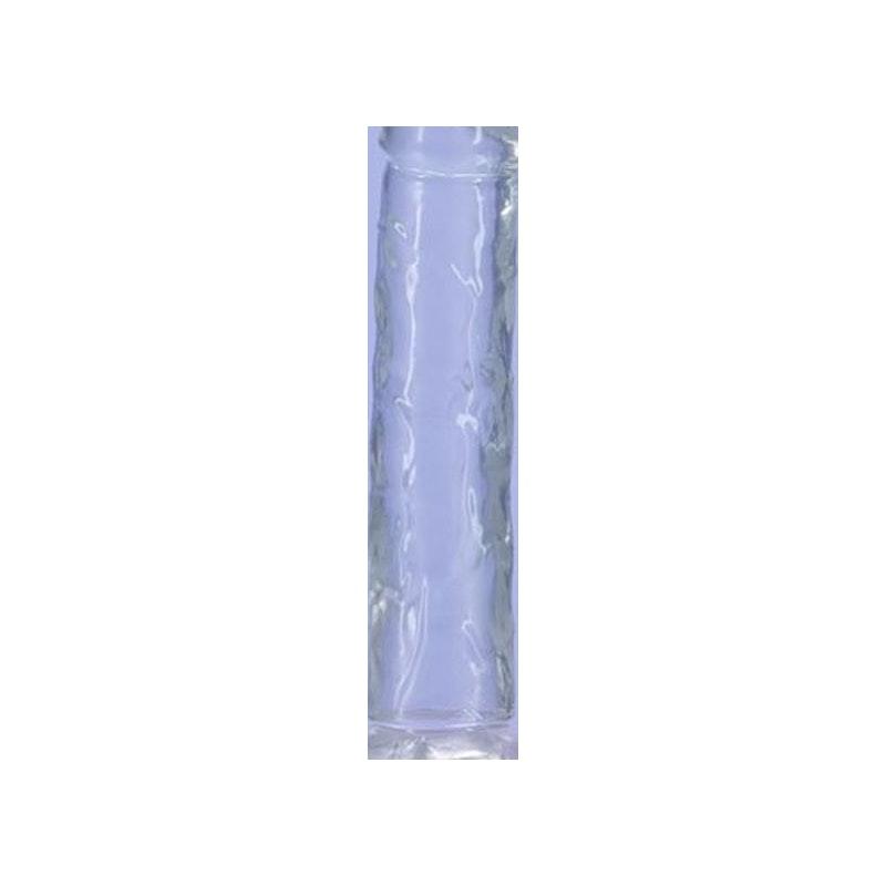 Crystal Dildo Straight 7in Clear - Adult Toys