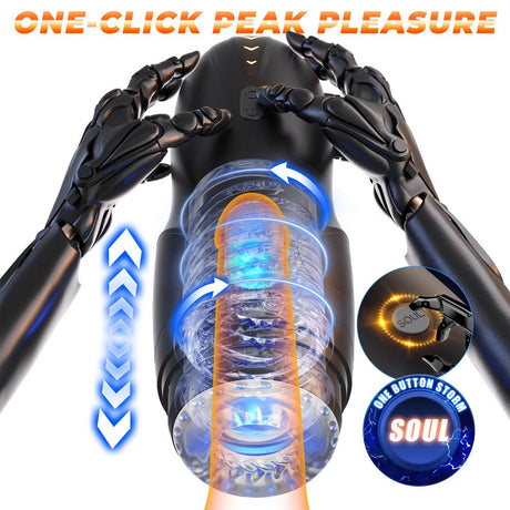 CyberSkin The Galaxy Voy - Thrusting & Rotating Auto Masturbator with Heater - Naughty by Nature Adult Store
