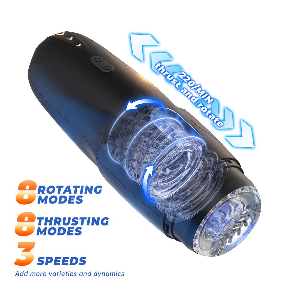 CyberSkin The Galaxy Voy - Thrusting & Rotating Auto Masturbator with Heater - Naughty by Nature Adult Store