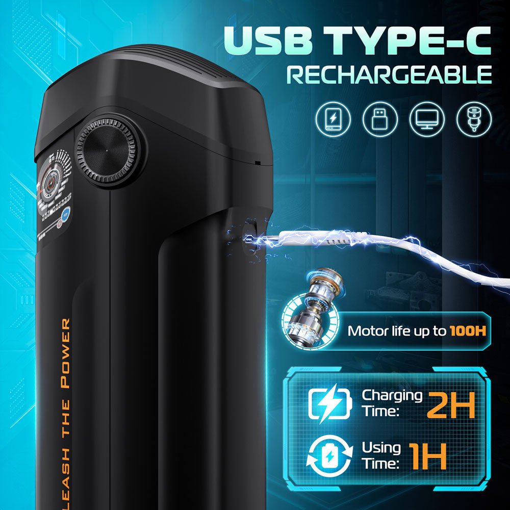 CyberSkin The Titan - Thrusting & Vibrating Auto Masturbator with Heater - Naughty by Nature Adult Store