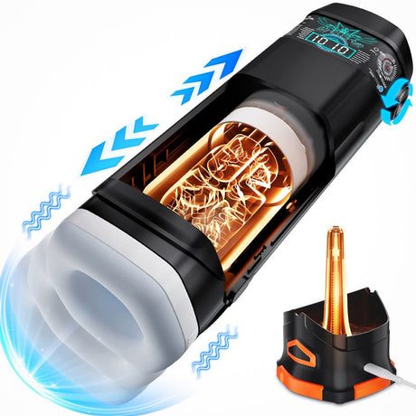 CyberSkin The Titan - Thrusting & Vibrating Auto Masturbator with Heater - Naughty by Nature Adult Store