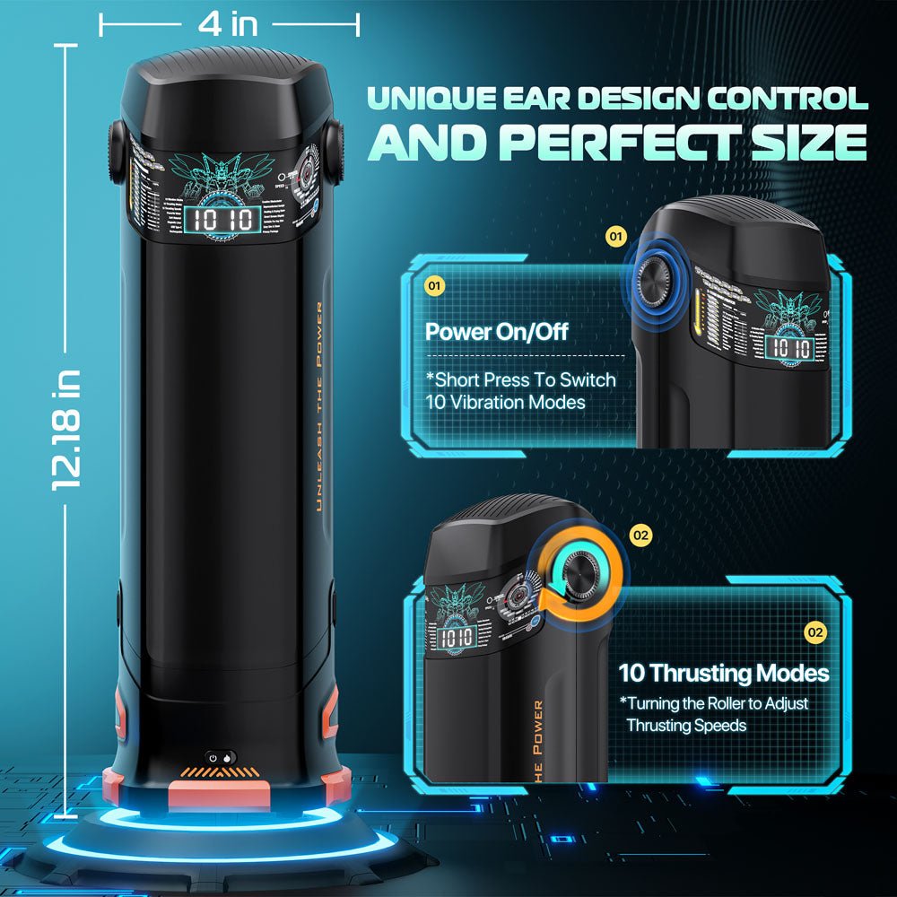 CyberSkin The Titan - Thrusting & Vibrating Auto Masturbator with Heater - Naughty by Nature Adult Store