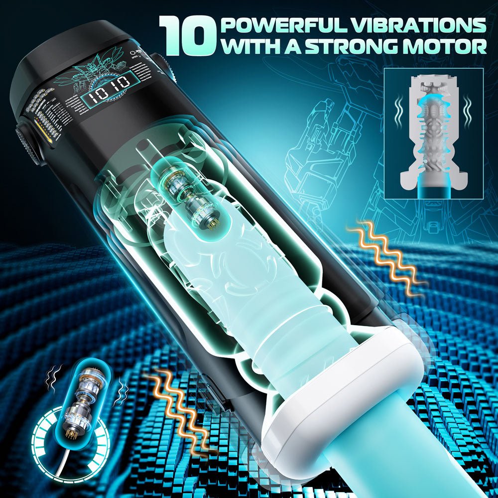 CyberSkin The Titan - Thrusting & Vibrating Auto Masturbator with Heater - Naughty by Nature Adult Store