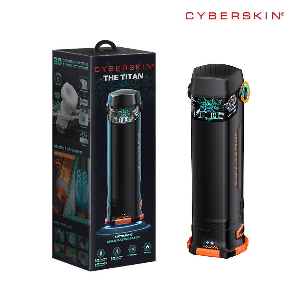CyberSkin The Titan - Thrusting & Vibrating Auto Masturbator with Heater - Naughty by Nature Adult Store