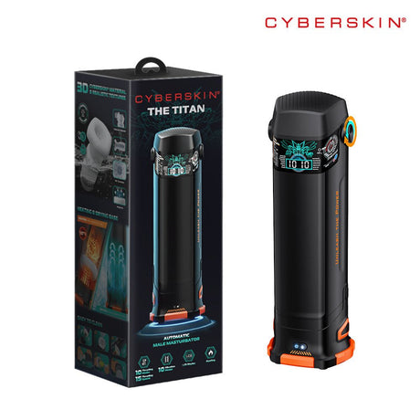 CyberSkin The Titan - Thrusting & Vibrating Auto Masturbator with Heater - Naughty by Nature Adult Store