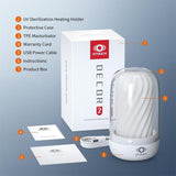 DECOR 2 Masturbator Sleeve w UV Sterilization and Heating Unit - Adult Toys