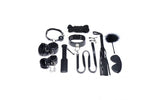 Deluxe 10 Pc Bondage Set Black - Naughty by Nature Adult Store
